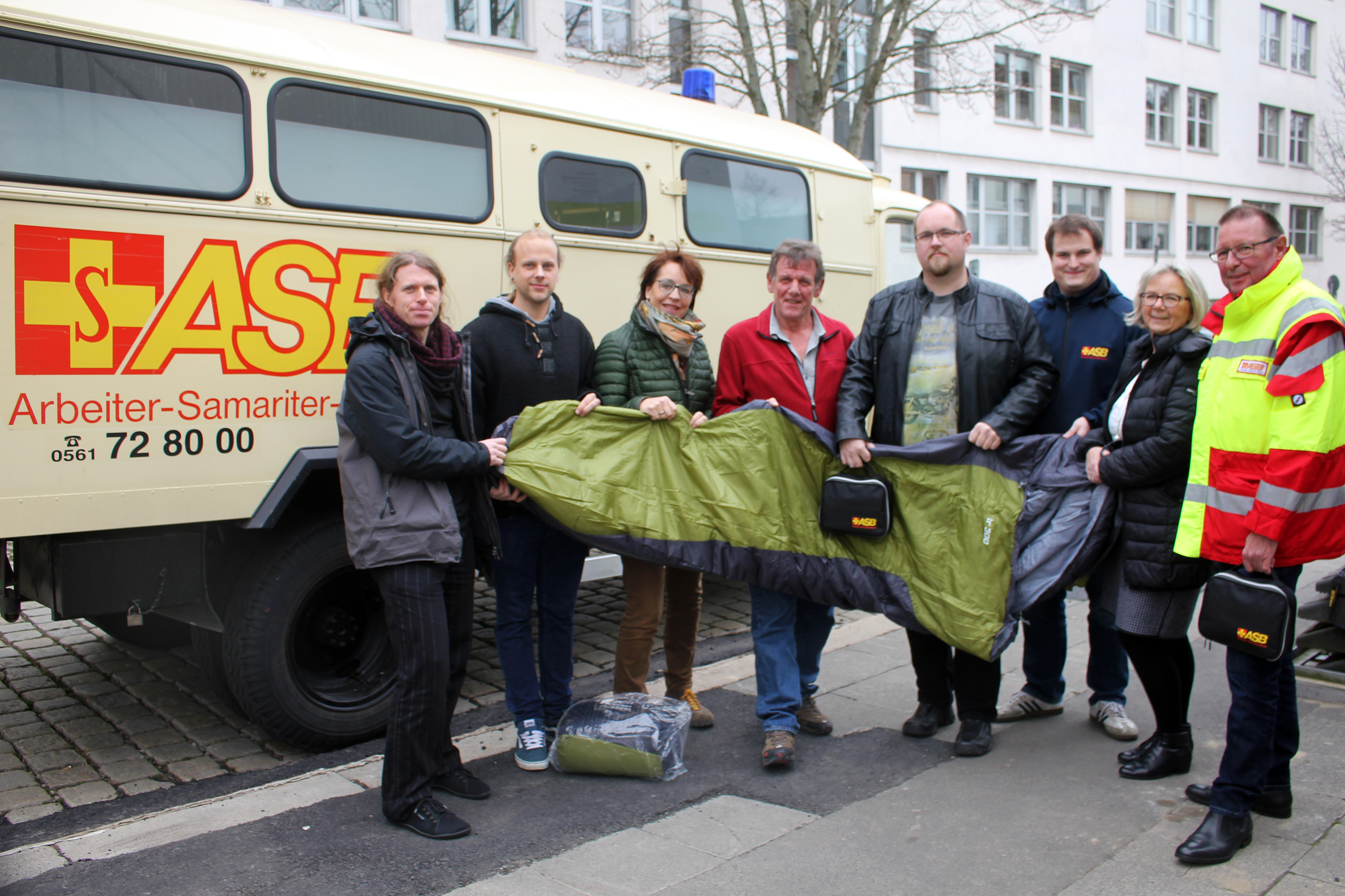 Aktion Kältehilfe in Kassel